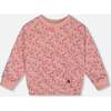 French Terry Sweatshirt, Old Pink And Flowers - Sweatshirts - 1 - thumbnail