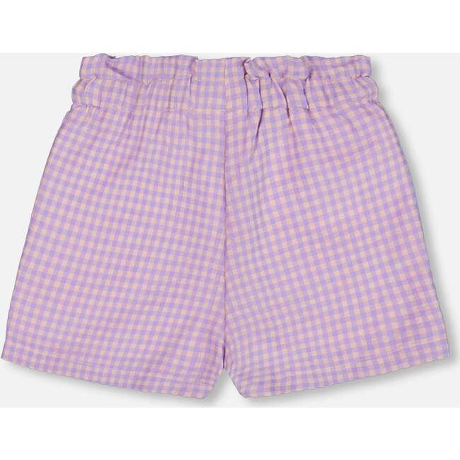 Gingham Short, Lilac And Pink - Shorts - 3