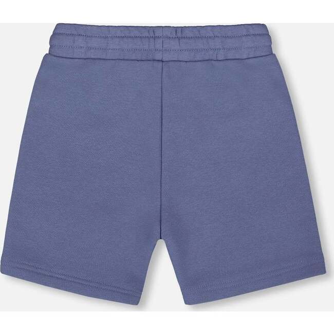 French Terry Zip Pocket Shorts, Pale Mauve Blue - Shorts - 4