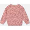 French Terry Sweatshirt, Old Pink And Flowers - Sweatshirts - 3