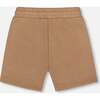 French Terry Zip Pocket Shorts, Beige - Shorts - 3