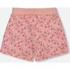 French Terry Short, Old Pink And Flowers - Shorts - 3