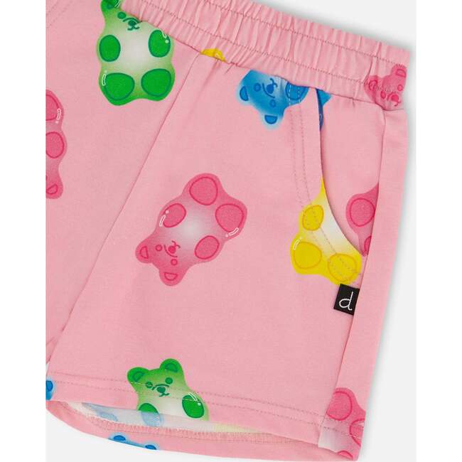 French Terry Short, Pink Multicolored Gummies - Shorts - 5