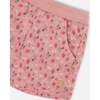 French Terry Short, Old Pink And Flowers - Shorts - 4