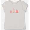 Flat Back Rib Top, White And Pink House - T-Shirts - 1 - thumbnail