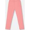 Flat Back Rib Leggings, Coral Pink - Leggings - 2