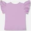 Flutter Sleeve Top, Lilac - T-Shirts - 3