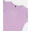 Flutter Sleeve Top, Lilac - T-Shirts - 4