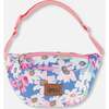 Fanny Pack, White, Pink, And Green Flowers - Bags - 1 - thumbnail