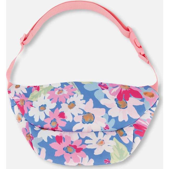 Fanny Pack, White, Pink, And Green Flowers - Bags - 2