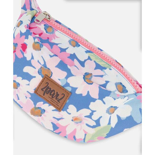 Fanny Pack, White, Pink, And Green Flowers - Bags - 3