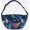 Fanny Pack, Blue And Green Dino On Navy - Bags - 1 - thumbnail