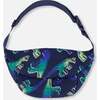 Fanny Pack, Blue And Green Dino On Navy - Bags - 2