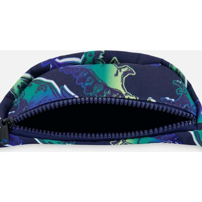 Fanny Pack, Blue And Green Dino On Navy - Bags - 4