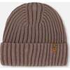 Cuffed Knit Hat, Taupe - Hats - 1 - thumbnail