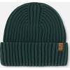 Cuffed Knit Hat, Forest Green - Hats - 1 - thumbnail