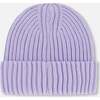 Cuffed Knit Hat, Lilac - Hats - 2