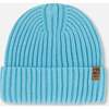 Cuffed Knit Hat, Light Blue - Hats - 1 - thumbnail