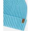 Cuffed Knit Hat, Light Blue - Hats - 4