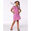 Hooded Terry Beach Dress, Candy Pink - Dresses - 2