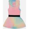 Hooded Dress With Elastic Waist, Multicolored Tie Dye - Dresses - 3