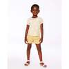 Crinkle Top, Pale Yellow And White - T-Shirts - 2
