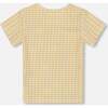 Crinkle Top, Pale Yellow And White - T-Shirts - 3