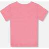 Crinkle Short Sleeve Top, Candy Pink - T-Shirts - 3