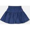 Chambray Skort, Navy Blue - Skirts - 1 - thumbnail