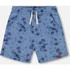 Chambray Short, Pale Blue And Navy - Shorts - 1 - thumbnail