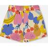 French Terry Short, Fruits On Yellow Background - Shorts - 4