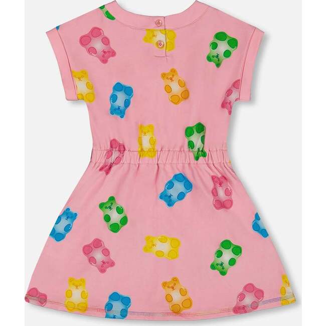 French Terry Dress, Pink Multicolored Gummies - Dresses - 3