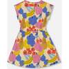 French Terry Dress, Fruits On Yellow Background - Dresses - 3