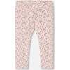 Capri Legging, Small Flowers On Cream Background - Leggings - 1 - thumbnail