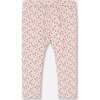 Capri Legging, Small Flowers On Cream Background - Leggings - 3