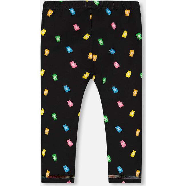 Capri Legging, Black And Multicolored Gummies - Leggings - 3