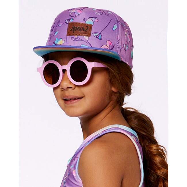 Cap, Old Mauve And Multicolored Butterflies - Hats - 4