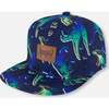 Cap, Blue And Green Dino On Navy - Hats - 1 - thumbnail