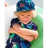 Cap, Blue And Green Dino On Navy - Hats - 2