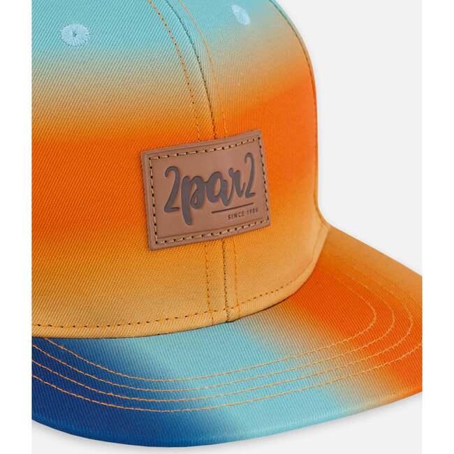 Cap, Navy Blue, Turquoise, And Orange - Hats - 6