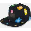 Cap, Black And Multicolored Gummies - Hats - 1 - thumbnail