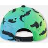 Cap, Black And Multicolored Crocodiles - Hats - 3