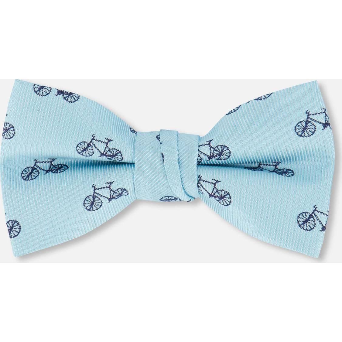 Bow Tie, Pale Blue With Bicycle - Bowties & Ties - 1