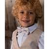 Bow Tie, Light Taupe Striped - Bowties & Ties - 2