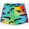 Boardshorts, Multicolored Crocodile - Swim Trunks - 1 - thumbnail