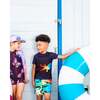 Boardshorts, Multicolored Crocodile - Swim Trunks - 2