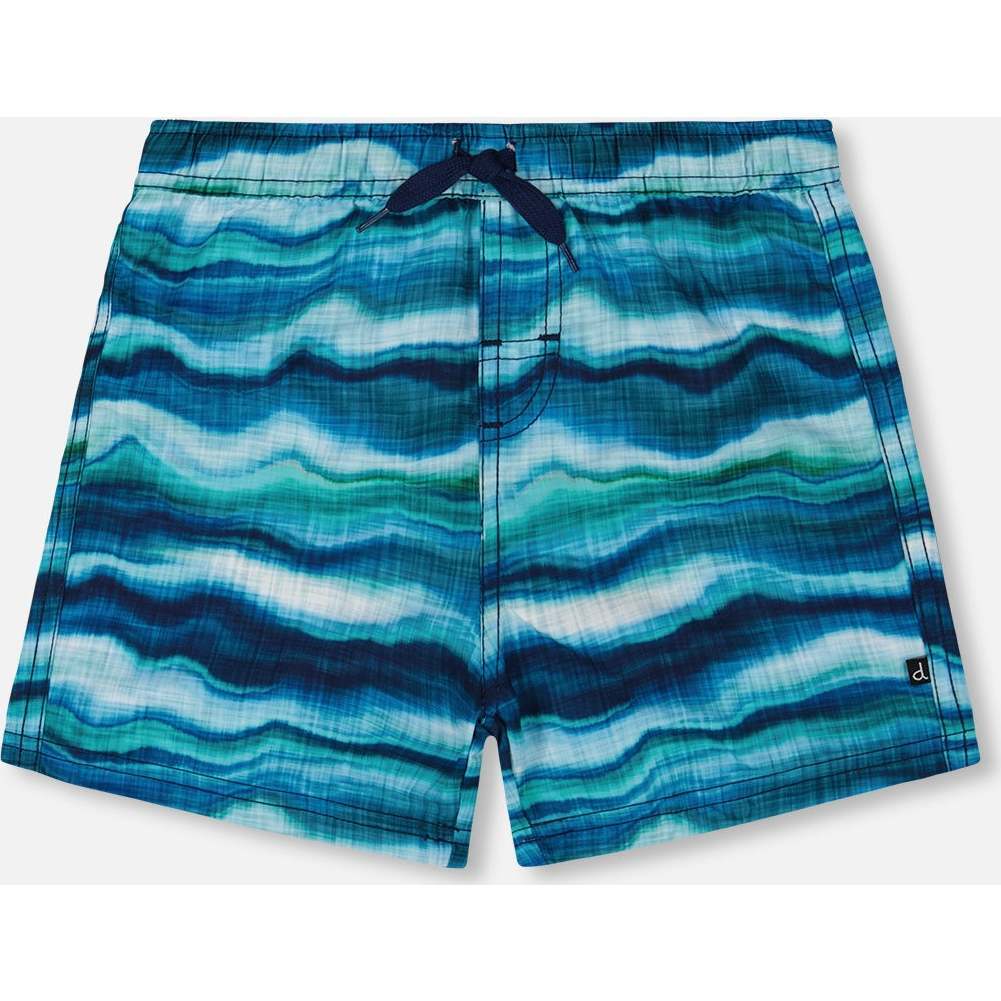 Boardshorts, Blue Wave And Black - Swim Trunks - 1