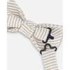 Bow Tie, Light Taupe Striped - Bowties & Ties - 5