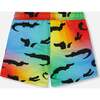 Boardshorts, Multicolored Crocodile - Swim Trunks - 4