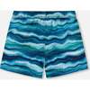 Boardshorts, Blue Wave And Black - Swim Trunks - 4
